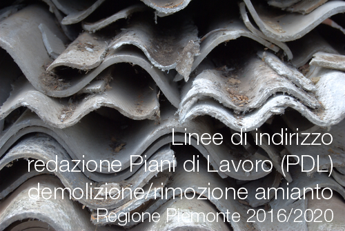 PDL amianto Regione Piemonte 2016 2020
