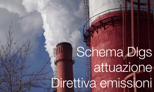 Schema Dlgs attuazione direttiva emissioni