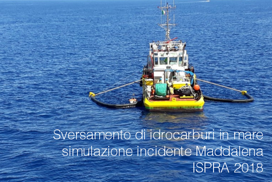 Sversamento idrocarburi in mare Maddalena ISPRA 2018
