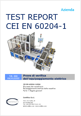 Test report EN 60204 1