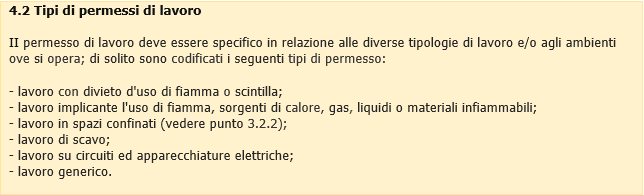 UNI 10449 Permesso di lavoro 05