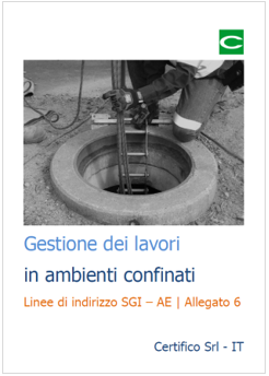 cover gestione dei  lavori ambienti confinati