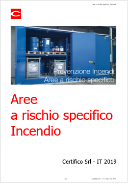 Aree a rischio specifico Incendio Aree a rischio specifico Incendio
