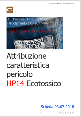 Attribuzione caratteristica di pericolo HP 14