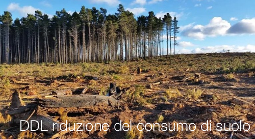 DDL riduzione del consumo di suolo