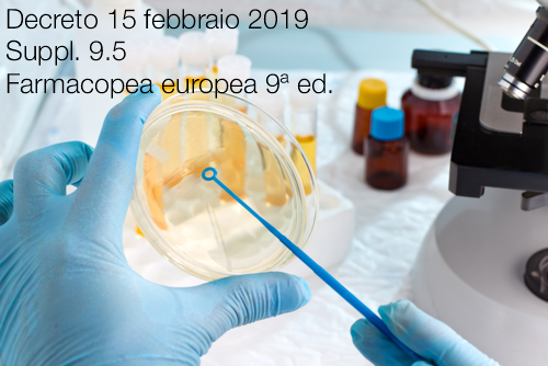 Decreto 15 febbraio 2019 Suppl  9 5 Farmacopea europea 9  ed 