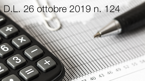 Decreto Legge 26 ottobre 2019 n  124