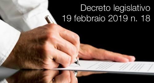 Decreto legislativo 19 febbraio 2019 n  18