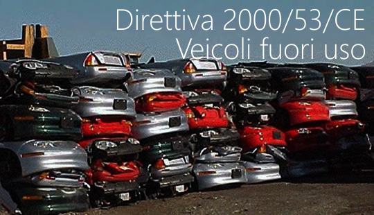 Direttiva 2000 53 CE Veicoli fuori uso