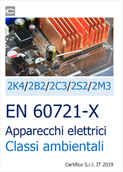 EN 60721 X Apparecchi elettrici   Classi ambientali