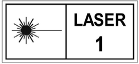 Etichetta laser classe 1