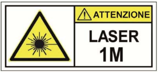 Etichetta laser classe 1M