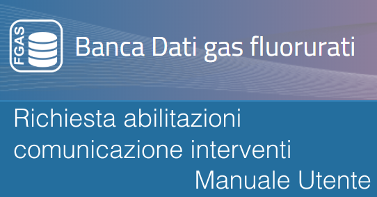 F GAS Rischieata abilitazioni   Manuale Utente