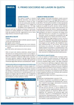 Il primo soccorso nei lavori in quota