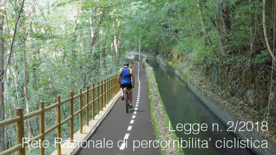 Legge 2 2018   Rete nazionale di percorribilita  ciclistica