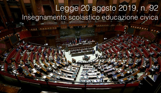 Legge 20 agosto 2019 n  92