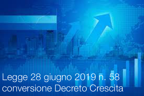 Legge 28 giugno 2019 n  58