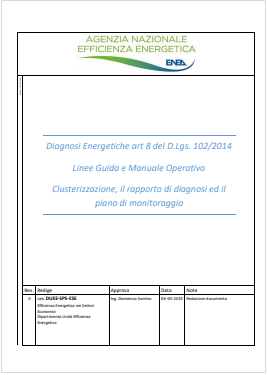Linee Guida Diagnosi Energetiche ENEA 2019