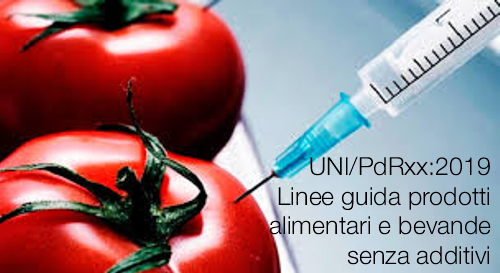 Linee guida prodotti alimentari e bevande senza additivi