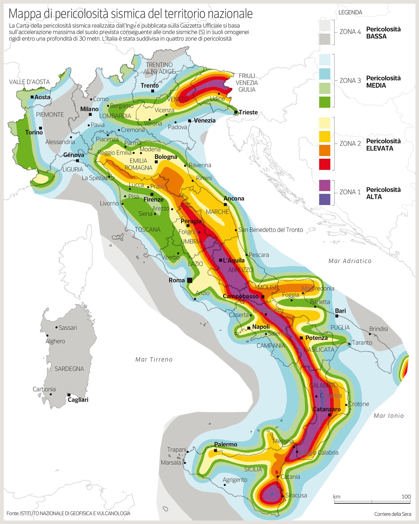 Mappa sismica IT