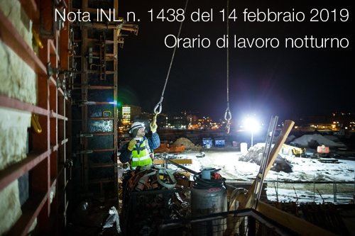 Nota INL n  1438 del 14 febbraio 2019