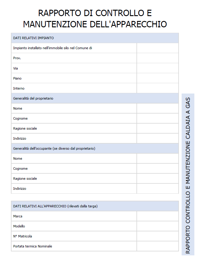 Pag  1 Rapporto di controllo e manutenzione