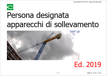 Persona designata Apparecchi di solevamento UNI ISO 23813
