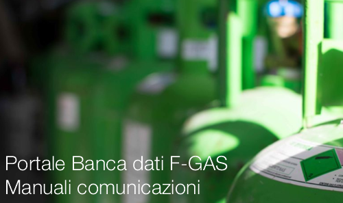 Portale Banca dati F GAS Manuali comunicazioni