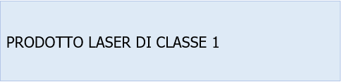 Prodotto laser classe 1