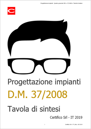 Progettazione Impianti dm 37 2008 Tavola sintesi