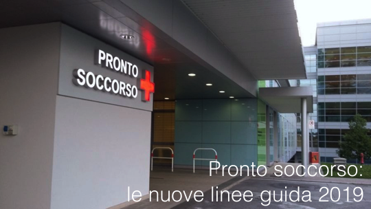 Pronto soccorso   testo nuove linee guida