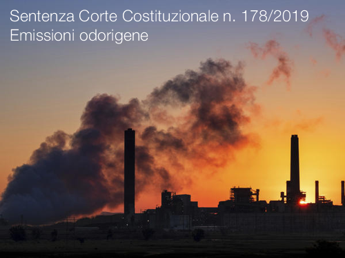 Sentenza Corte Costituzionale n  178 2019 emissioni odorigene