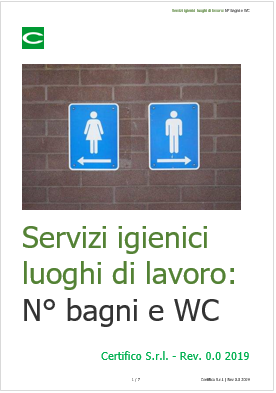 Servizi igieni luoghi di lavoro   Bagni e WC