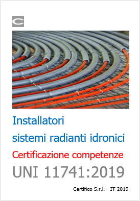 UNI 11741 Certificazione competenze installatori sistemi radianti