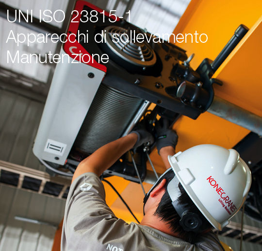 UNI ISO 23815 1 Apparecchi di sollevamento   Manutenzione