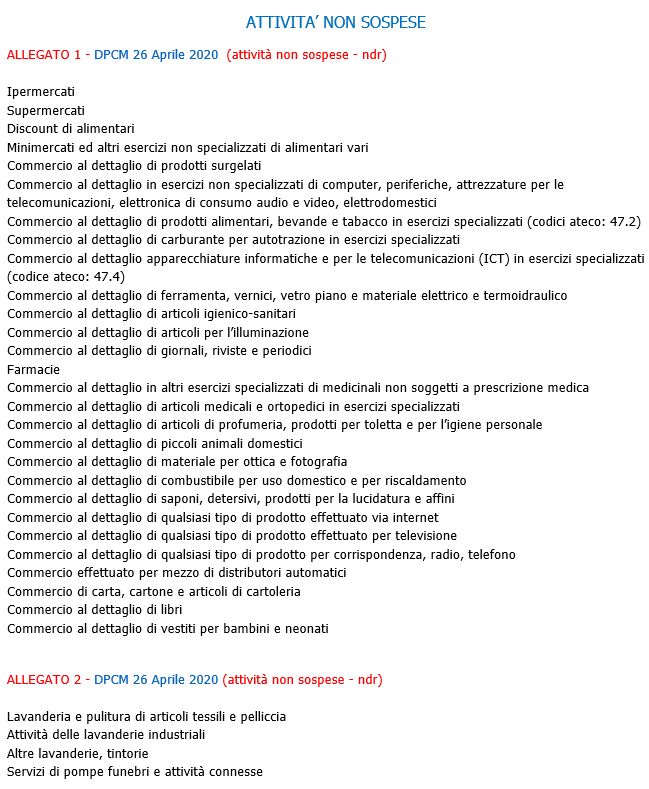 Allegato attivit  non sospese