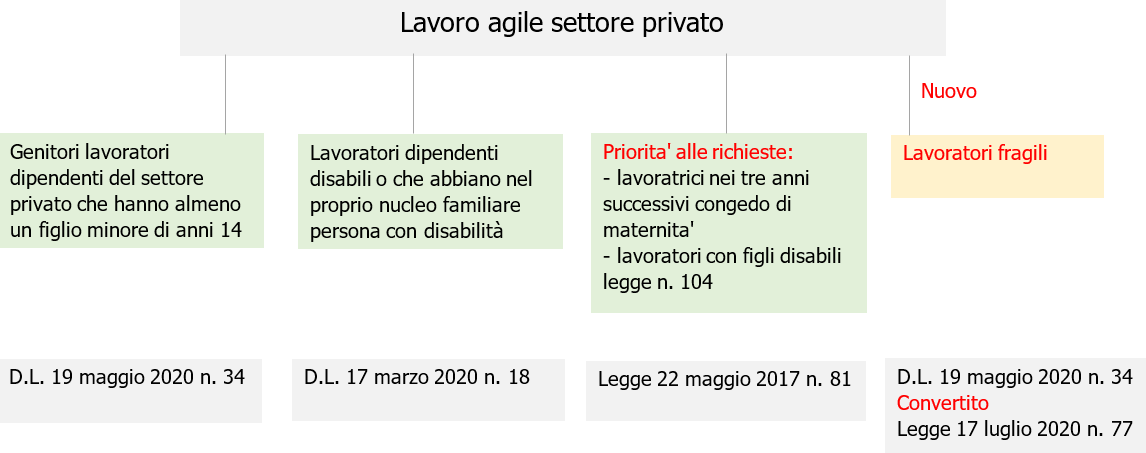 Lavoro agile settore privato