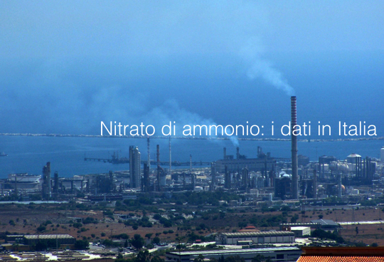 Nitrato di ammonio   i dati in Italia