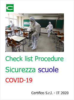 Check list procedure sicurezza scuole