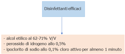 COVID 19 Tempo di persistenza ambienti e disinfettanti   Disinfettanti