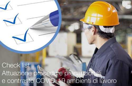 Check list   Attuazione procedure precauzionali e contrasto COVID 19 ambienti di lavoro