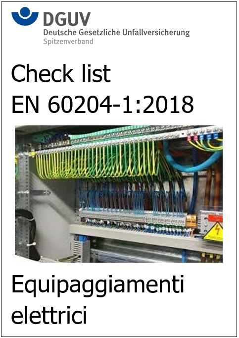 Check list EN 60204 1 Testing of the electrical equipment of machines Ed  2020 IFA