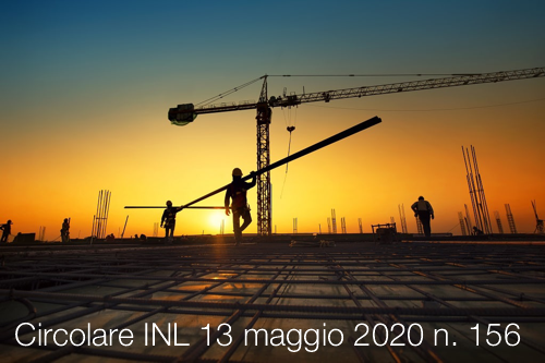 Circolare INL 13 maggio 2020 n  156