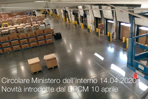 Circolare Ministero dell Interno 14 aprile 2020