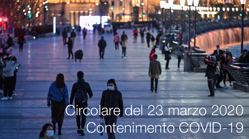 Circolare del 23 marzo 2020 Contenimento COVID 19