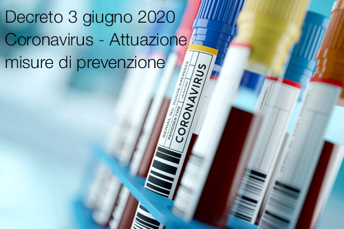Coronavirus   Attuazione misure di prevenzione