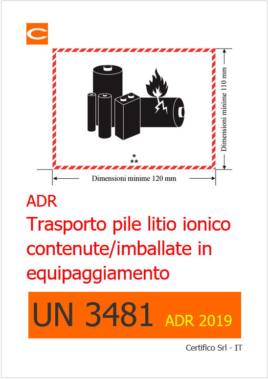 Cover ADR 2019 UN 3481 Cover ADR 2019 UN 3481
