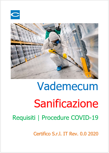 Cover Vademecum sanificazione