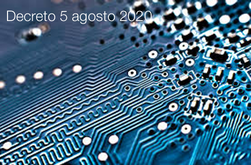 Decreto 5 agosto 2020