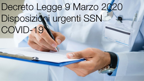 Decreto Legge 9 marzo 2020  n 14